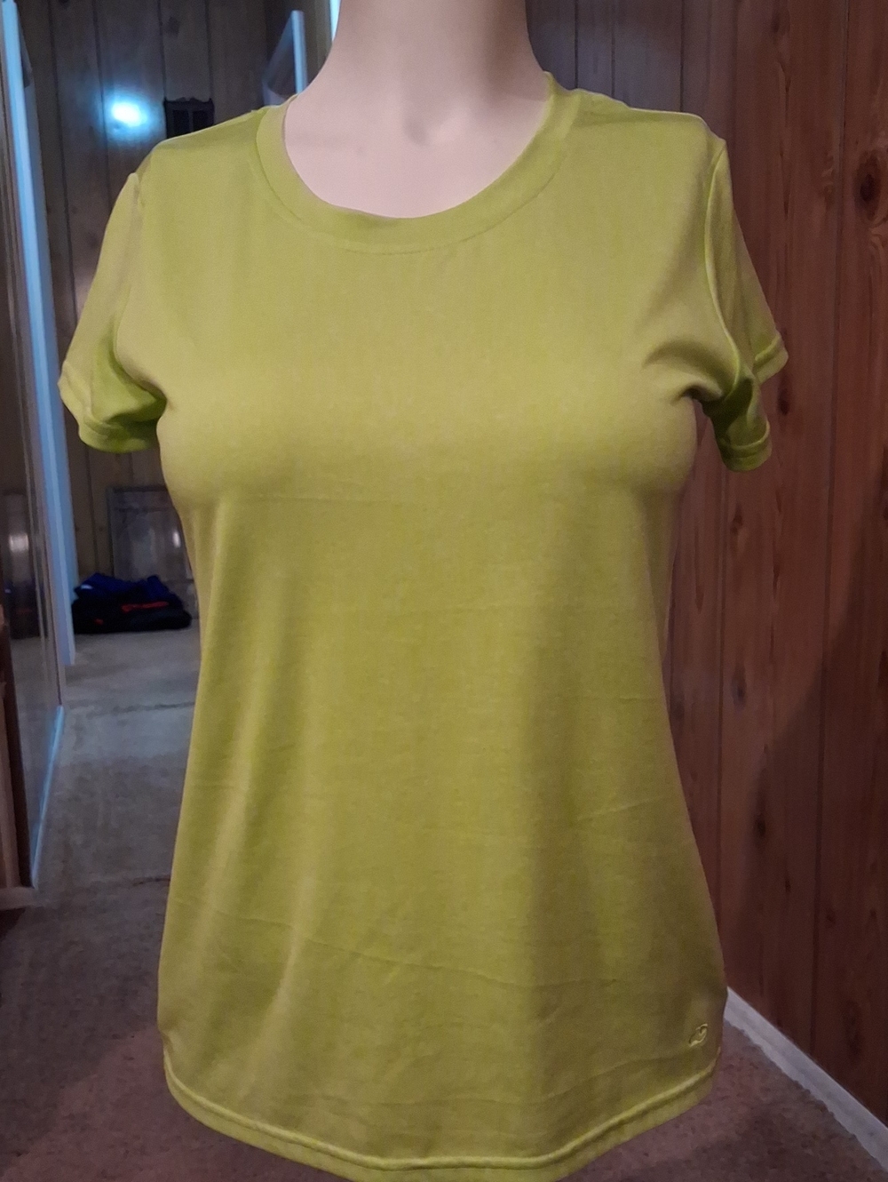 Champion Women's Short Sleeve Crew Tee in Lime